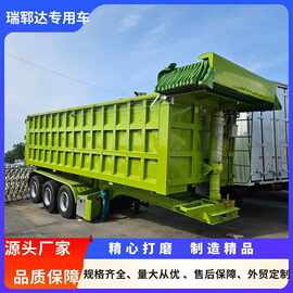 篷布全自动化后翻自卸车 加高后翻 U型后翻 自卸半挂车后翻半挂车
