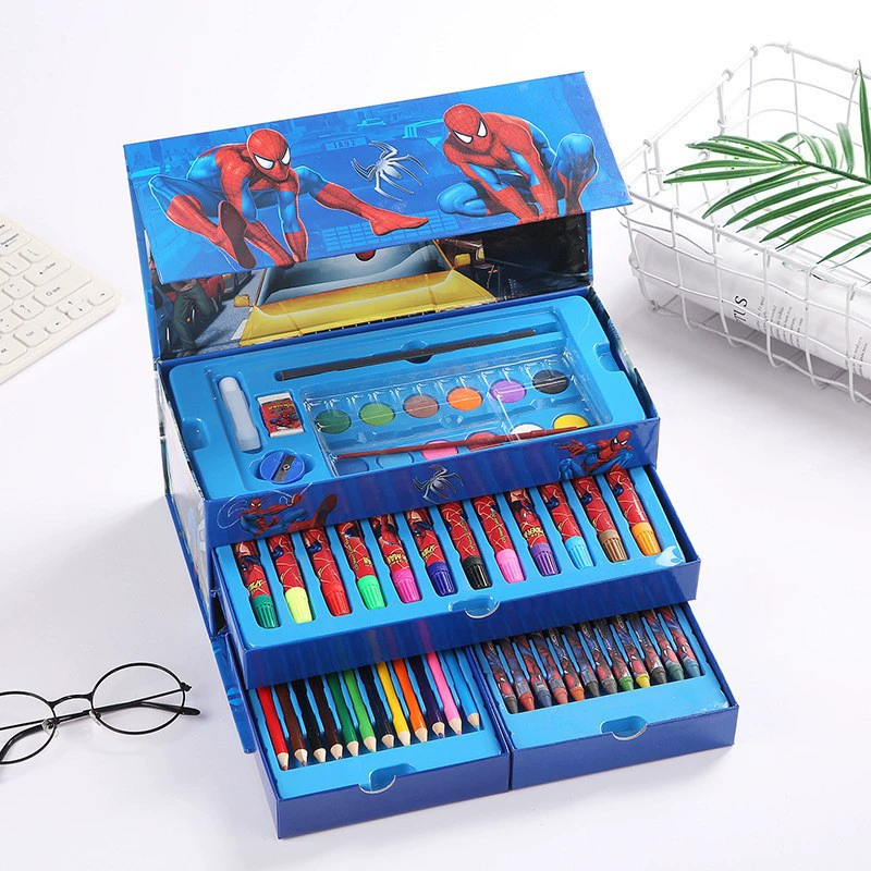 Губка, канцтовары, подарочная коробка для рисунков, набор, акварель, карандаши для учеников начальной школы, оптовая торговля, подарок на день рождения