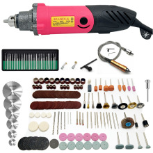 跨境207PC调速旋转磨床 240W6MM切割钻孔迷你电磨雕刻机万用夹头