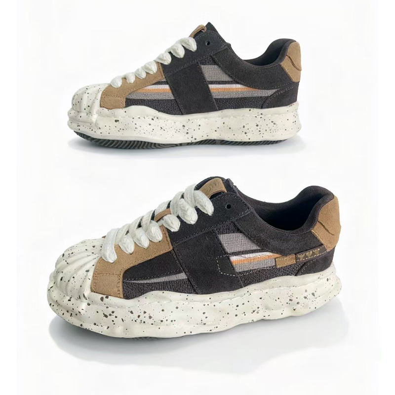 Splash-Ink Shell Toe New Style White Sneakers for Women, Suitable for All Seasons, Casual, Versatile, Trendy Hip-Hop, Dissolving Student Sneakers, Direct from Manufacturer