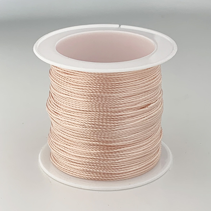 12 hilos de alambre trenzado hilo rojo hilo de color Morandi cuerda trenzada collar cuerda cuerda trenzada a mano material de bricolaje