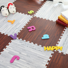 PK7J imitation wood pattern eco-friendly foam mat, large size 60 for bedroom floor mat, living room crawling mat 30