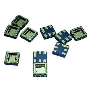 Crystal resonator oscillator filter ceramic leadless chip carrier resistor resonator base