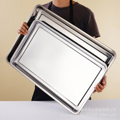 ステンレス皿非磁性角皿長方形トレー業務用多用途皿餃子皿レストラン蒸し皿焼き魚皿