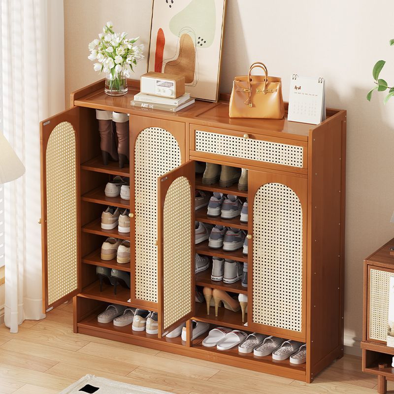 Solid Wood Shoe Cabinet for Home Entrance, Large Capacity, 2025 New Model, Indoor Entryway Cabinet, Hallway Shoe Cabinet