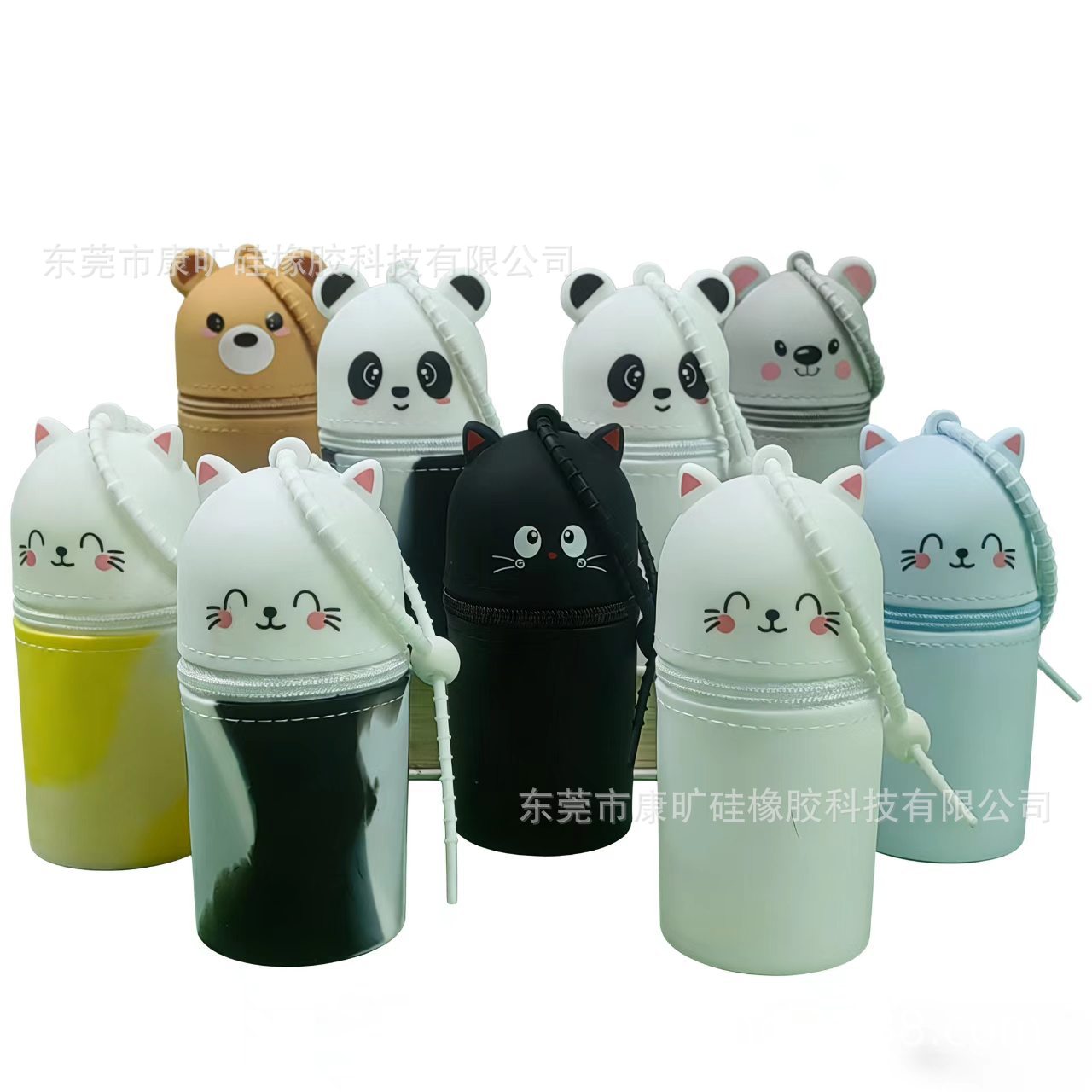 Nuevos productos transfronterizos tipo bolsillo de silicona bolsas de almacenamiento de objetos pequeños bolsas de dibujos animados lindas