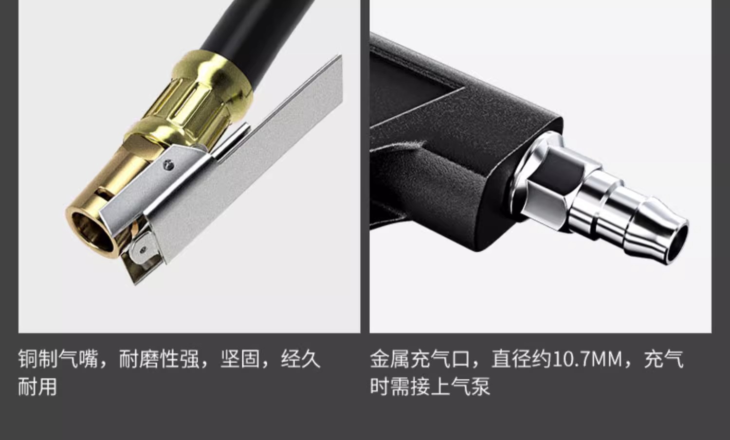 High-precision tire pressure gauge and inflating gun, dual-purpose tire inflating and pressure measuring gauge, universal air pump nozzle wholesale