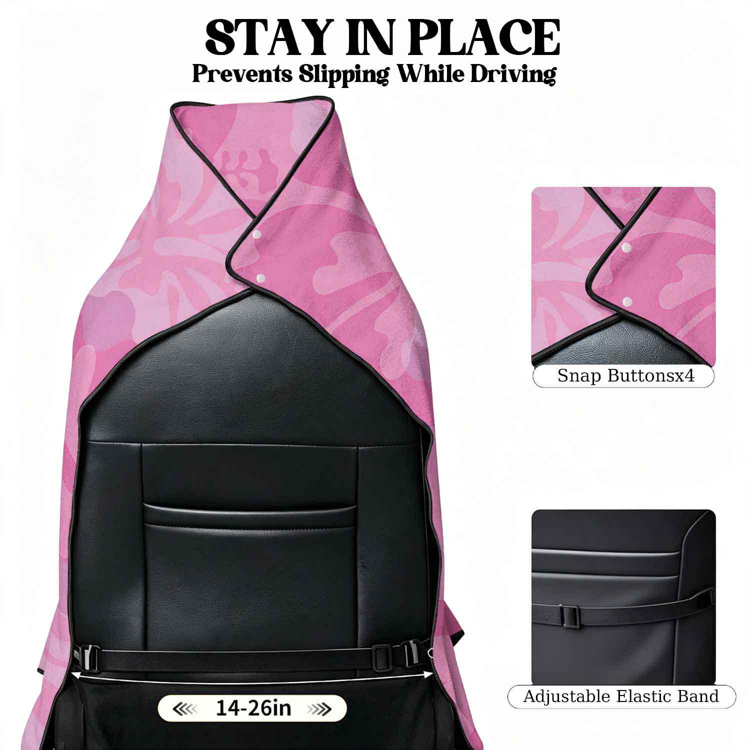 2-piece dual-use car seat cover, ultra-fine fiber, can be used as a beach towel, printed car protective seat cover 13