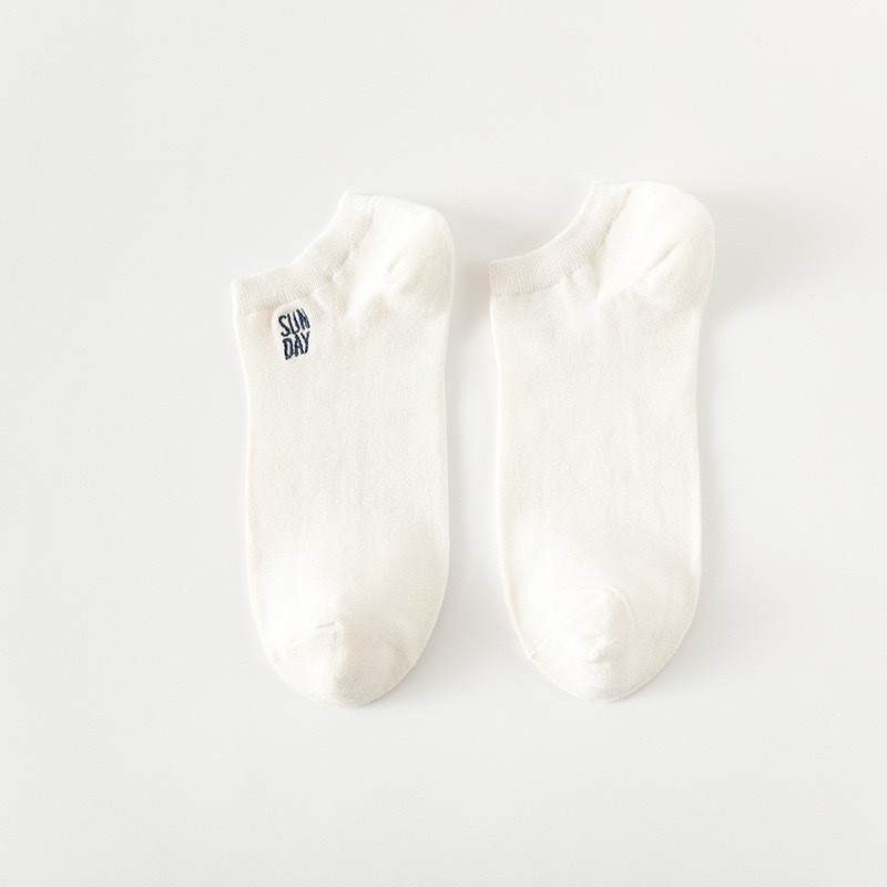 Calcetines para hombres de 7 días calcetines cortos japoneses de baja abertura de primavera y otoño tipo tubo corto de verano delgado absorción de sudor transpirable desodorante