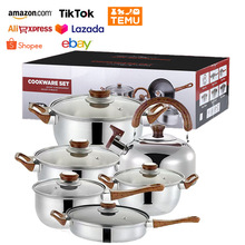 �羳��偲��P䓜�偼�P���b�12/18PCS�������b�Metal Pot Set