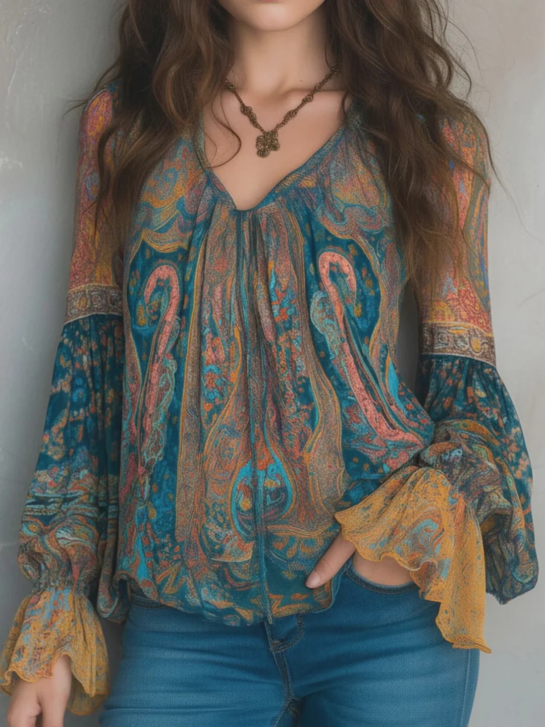 2026 Cross-Border European And American Independent Site Casual Vacation Bohemian Ethnic Style Printed_ecoleips.com
