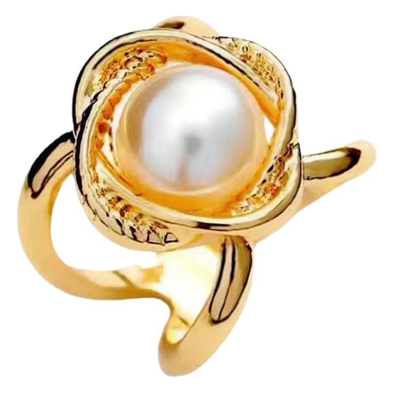 Corea del Sur multi-funcional bufanda hebilla de alta calidad perla moda nueva Camelia windbreaker cinturón hebilla de alta gama joyería al por mayor