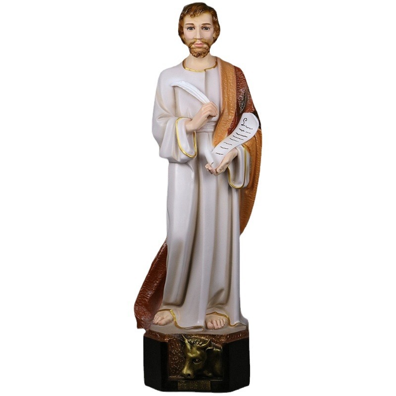 60cm San Lucas cuatro adornos de historia sagrada escultura de la iglesia de la casa decoración de la estatua de la sala de estar