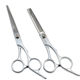 Factory supply split scissors 5.5-inch tooth scissors 6-inch flat scissors hairdressing barber hair scissors tooth scissors stainless steel