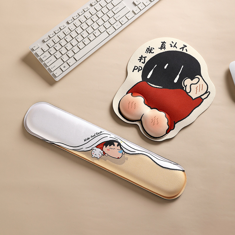 Alfombrillas de ratón transfronterizas, divertidas y variadas, reposamuñecas, alfombrillas de ratón de alta calidad con formas especiales, alfombrillas de ratón de dibujos animados para hombres y mujeres