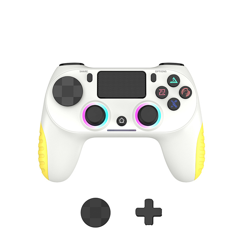 Konsolenspiel der vierten Generation mit einstellbarem RGB-Licht P4 Wireless Bluetooth Controller_voghion.com
