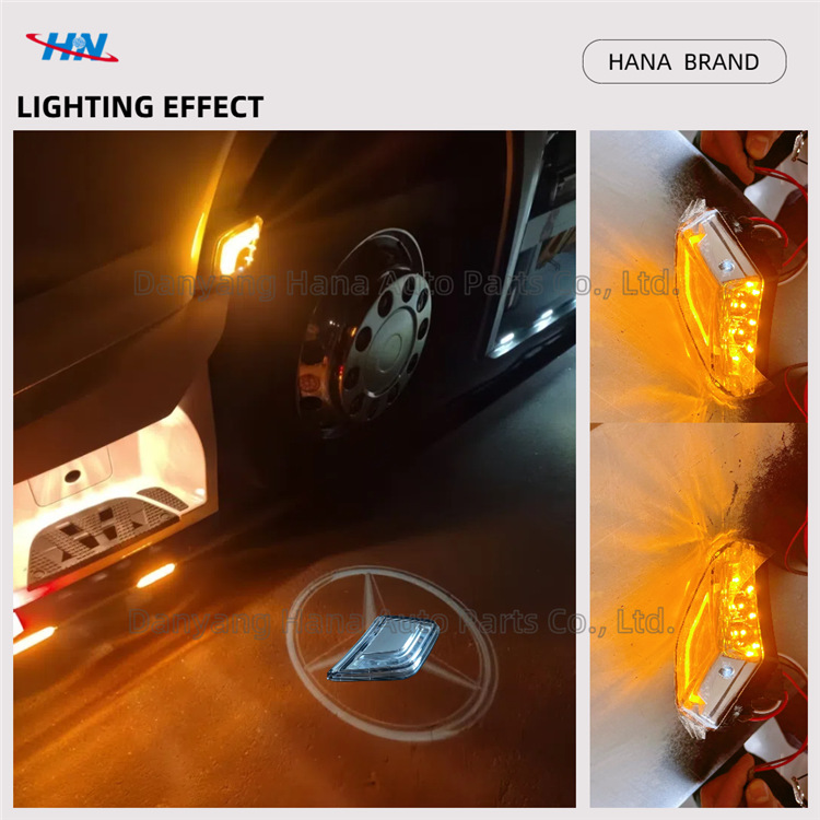 Lámpara de suelo LOGO LED señal ancha señal señal señal señal 9608201521 para camión Mercedes-Benz ACTROS MP5
