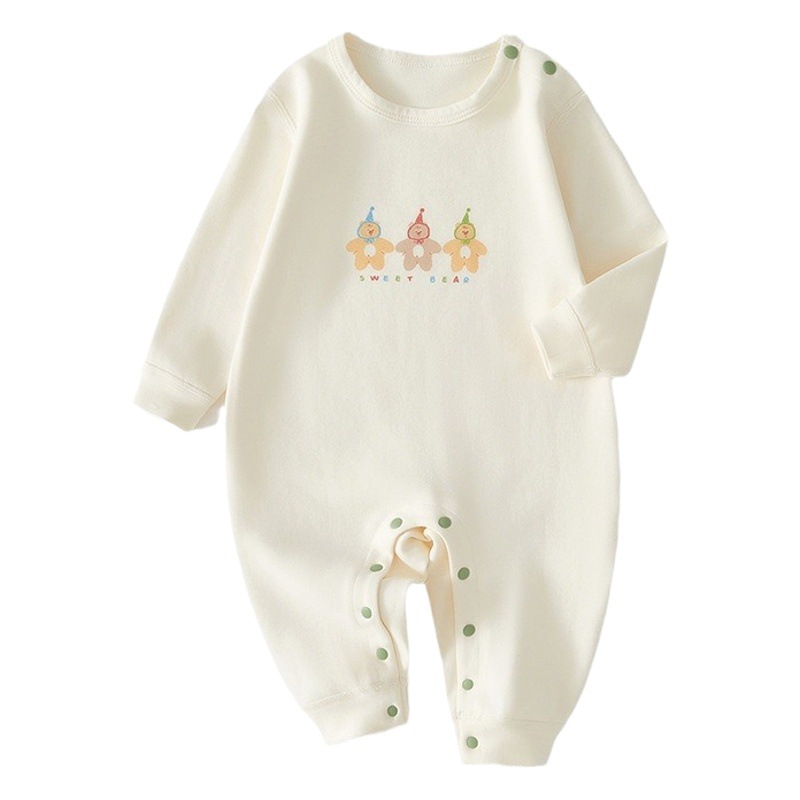 Ropa de bebé mono de bebé primavera y otoño recién nacido mameluco del bebé recién nacido jersey de algodón mono
