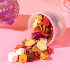 Manufacturer wholesale independent canning of Red Ginseng Rose Vitality Tea, with Jujubes, Poria, Licorice, and Longan, trendy women's tea, same as the popular version on social media.