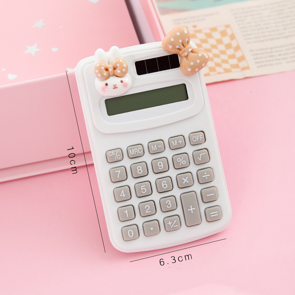 Mini Calculadora Portátil de Plástico Pantalla de 8 Dígitos para Estudiantes y Oficina