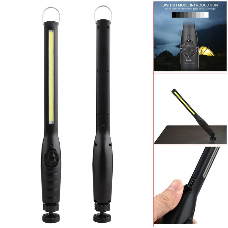 Cob Rechargeable Long Work Light, Portable Dimmable Led Inspection Light, Emergency Lighting with Magnet at the Bottom Cob Rechargeable Long Work Light, Portable Dimmable Led Inspection Light, Emergency Lighting with Magnet at the Bottom
