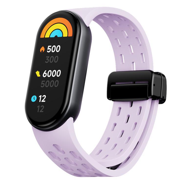 xDfind Dong Dong tipo absorción pulsera de silicona de botón negro para pulseras Xiaomi 10 / 9 / 8