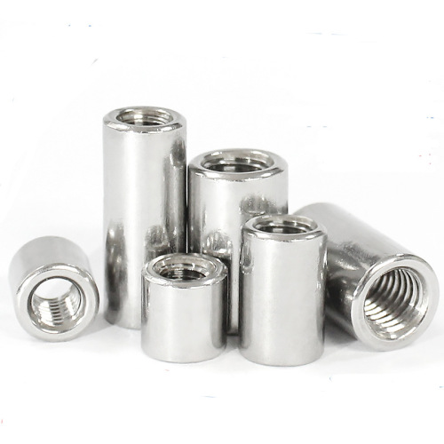 304 stainless steel round nut M4 M5 M6 M8 M10 M12 extended cylindrical nut connecting sleeve welded nut column