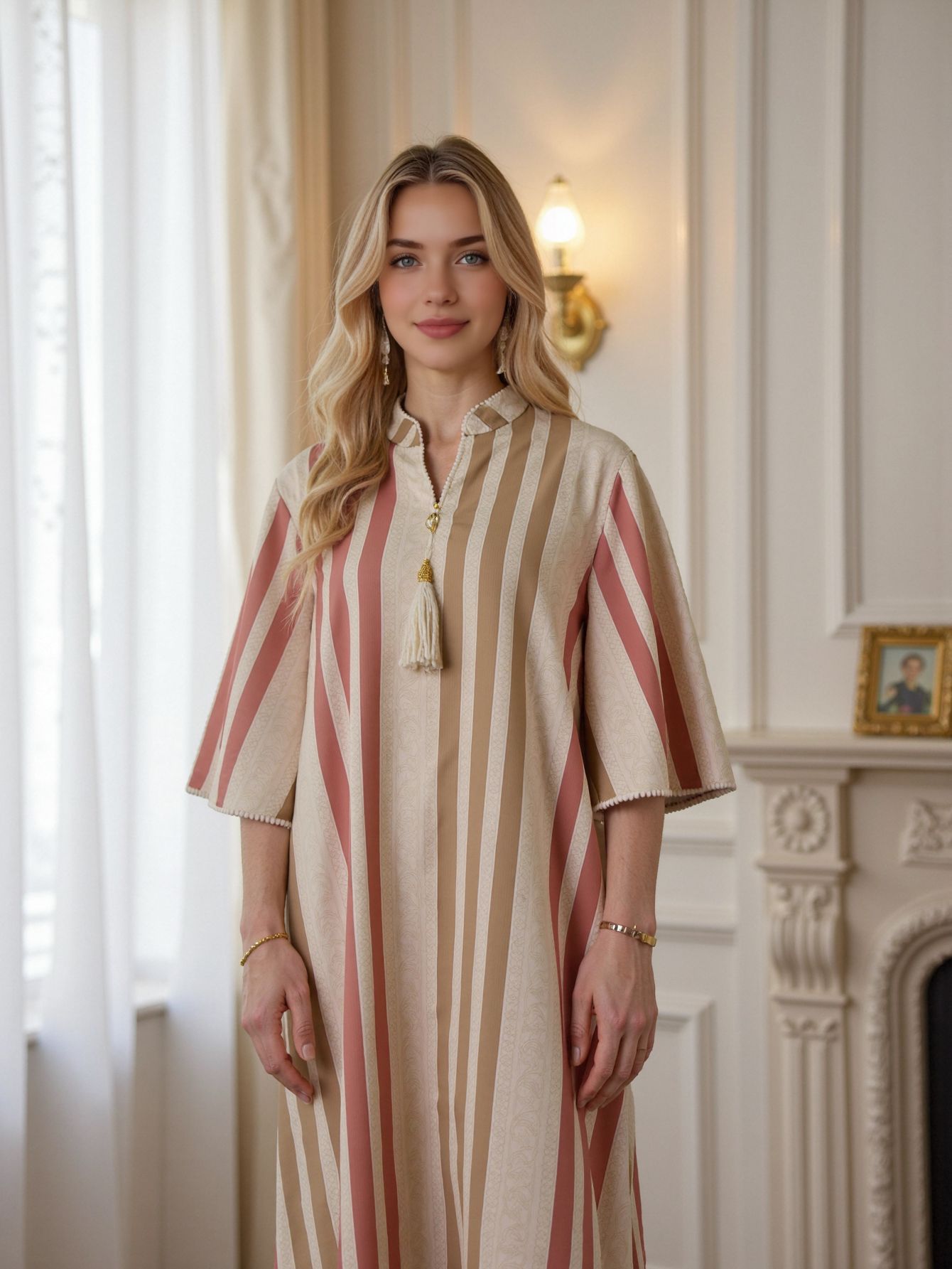 Cross-border Middle Eastern Muslim Clothing, Summer Fashion Casual Dress, Vacation Wear, Dubai Women's Robe, Abaya_ecoleips.com