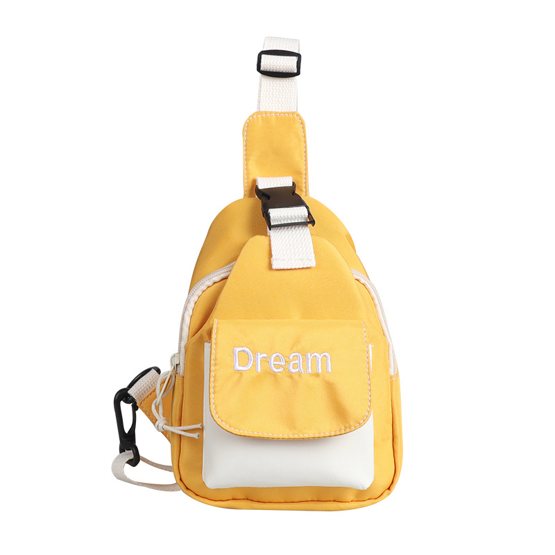 letras coreanas para niños y niñas, bolsos de pecho de color frío, mini mochila para bebés, 2026 nuevos bolsos para niños