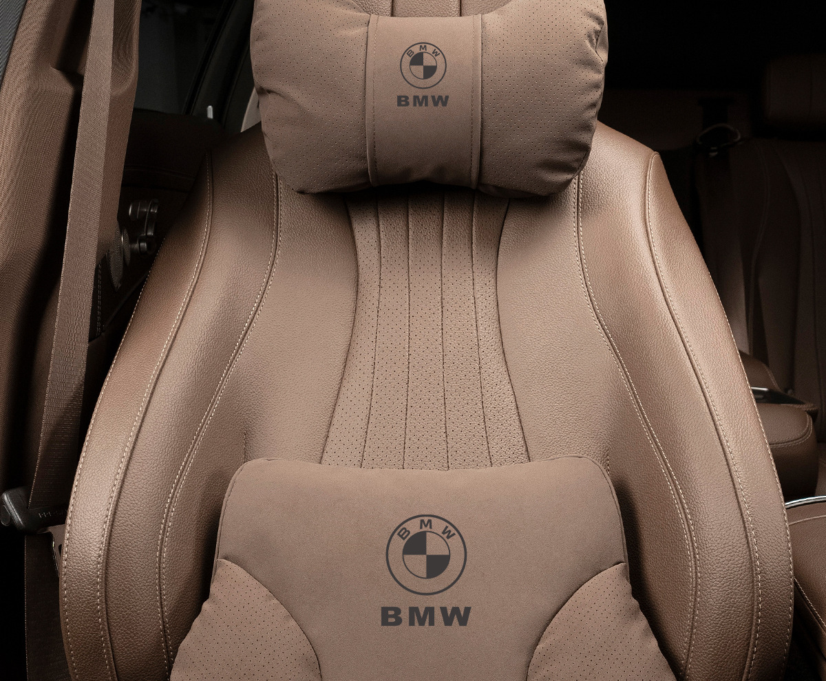 Bmw Car Headrest Neck Pillow New 5 Series 3 Series 1 Series 7 Series X1 X3 X5 X6 Seat Cushion Lumbar Pillow Car Lumbar Support Cushion