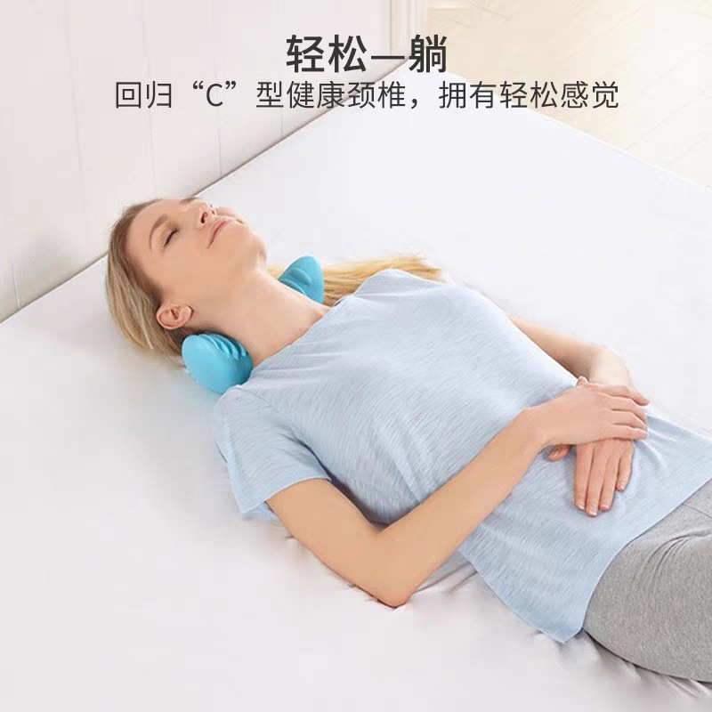 Masaje de la columna cervical, almohada shiatsu, soporte para el cuello, tracción, bolsa de Fu Fugui, ortodoncia, hombro, cuello, cuello, masaje de cuello, artefacto