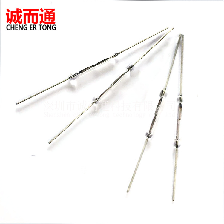 干簧管 磁控开关2*14mm磁感应舌簧管2X14MM长 白色灵敏Y213 常开