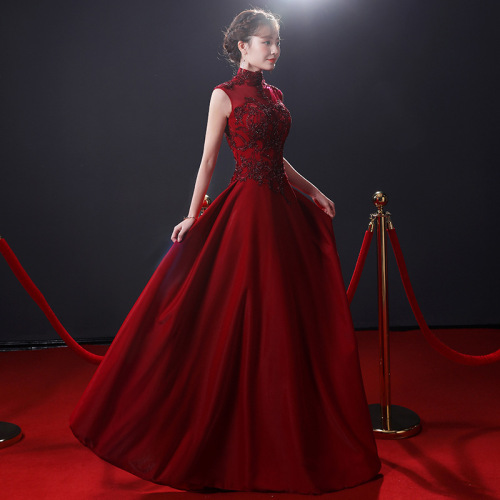 satin long dress with beaded lace appliqué Prom Fitted Long Formal Beaded Applique Gown LaDivine KV1125 main image 0