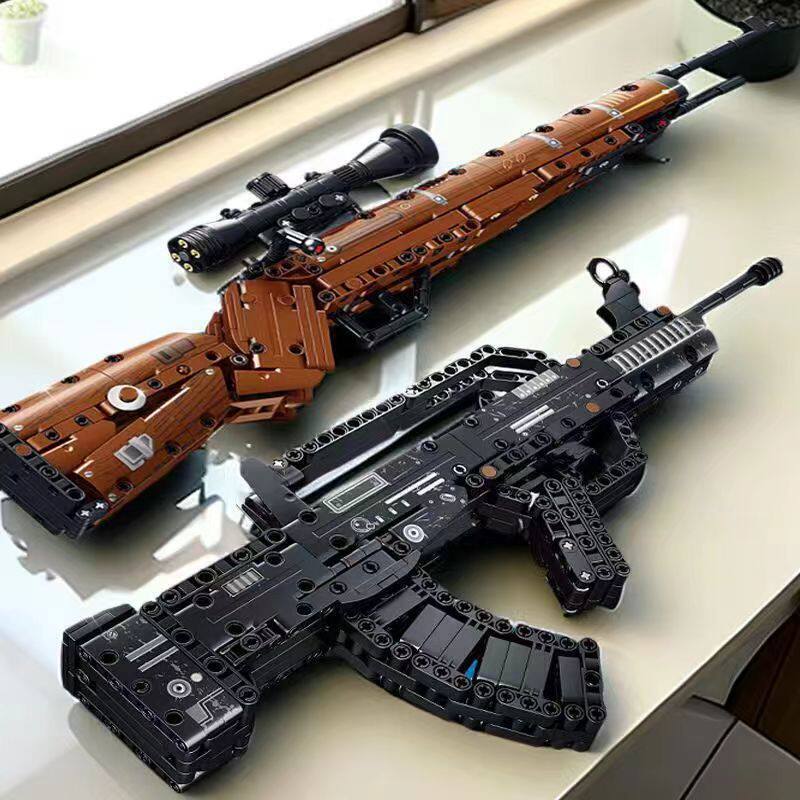 Dropshipping 98K Sniper Rifle Assembly Building Block Gun 95-Style Toy Gun Boys' Educational Military Model Wholesale Dropshipping 98K Sniper Rifle Assembly Building Block Gun 95-Style Toy Gun Boys' Educational Military Model Wholesale