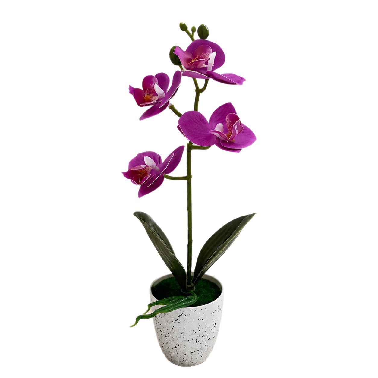 Orquídea mariposa simulación bonsai decoración del hogar verde flor falsa decoración de escritorio de oficina impresión 3D simulación de maceta image 6