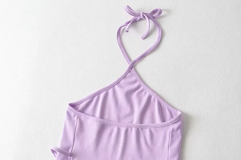 Halter Neck Cropped Top - Color Option 17