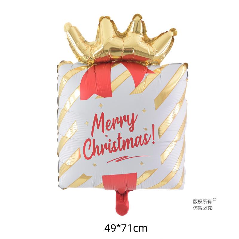 Globos de aluminio de Navidad - Diseño de dibujos animados y forma especial, globo de Papá Noel, decoración para "Feliz Navidad" y Nochebuena, suministros de decoración