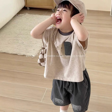 ��С����ͯ��Ůͯ���¶���T-32644 ţ�й�װ�̿�-10223