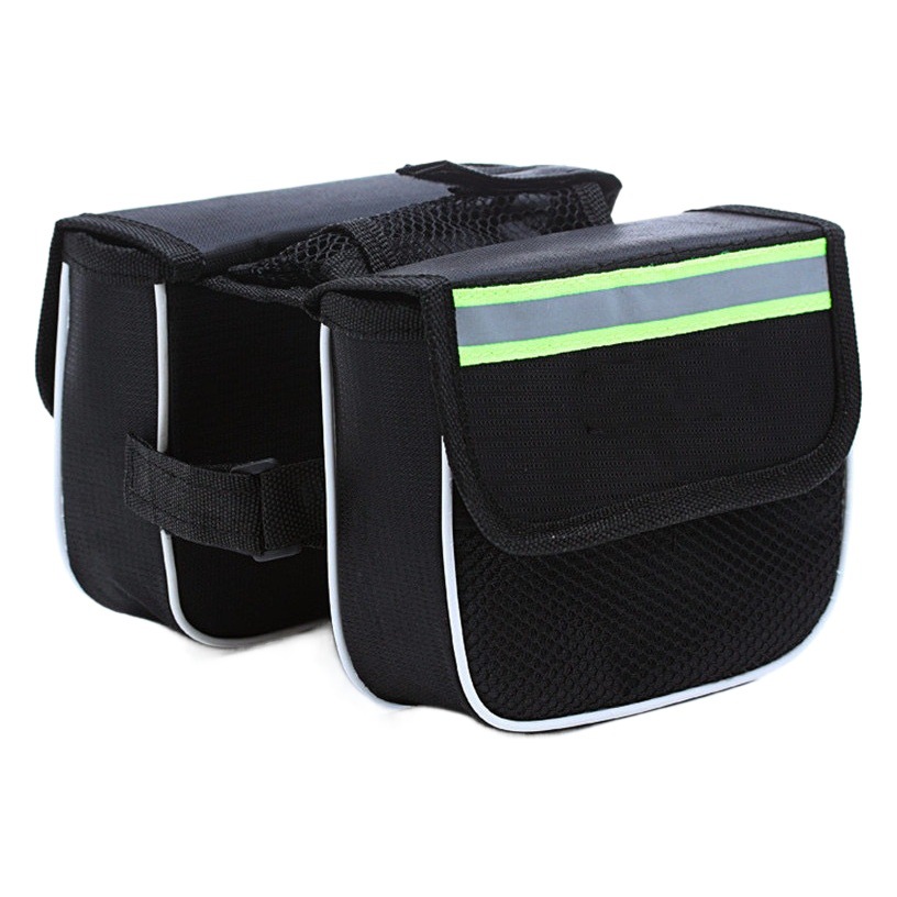 Extra large mountain bike front beam bag three-in-one upper tube bag saddle bag bicycle riding equipment hard shell bag