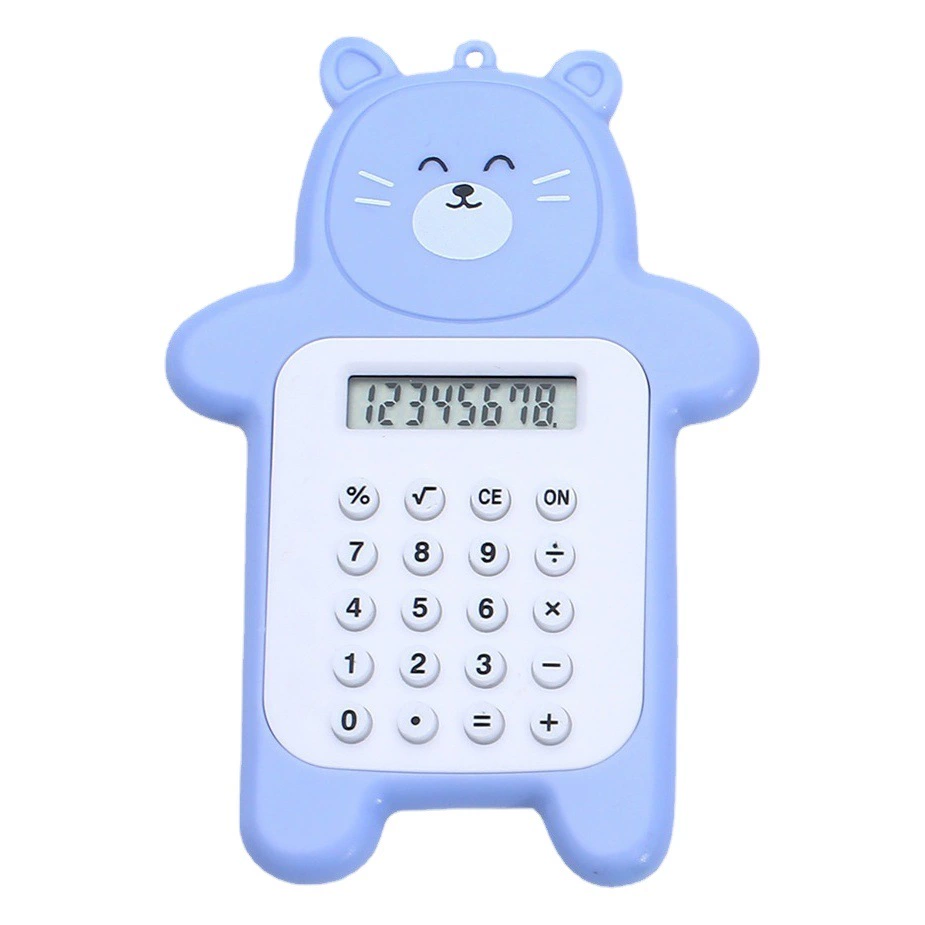 Фабрика прямые поставки мини милый медведь выражение калькулятор портативный и легко носить с собой маленький мультфильм калькулятор
