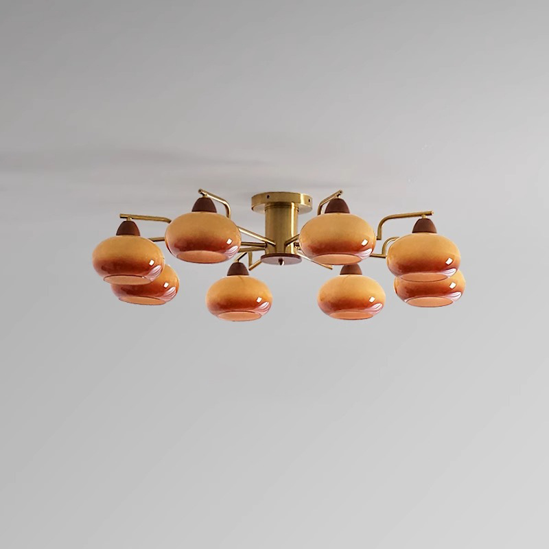 American retro dormitorio lámpara de techo Bauhaus crema de viento vintage comedor estudio sala de estar luz principal