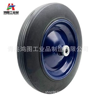 14X4 Rubber Solid Tire Wheel for Equipment Trolley, High Load Heavy-Duty 13/ 14inch Rubber Solid Tire