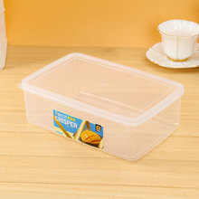厂货直供 多规格平盖塑料食品保鲜盒 塑料食物冰箱冷餐盒套装