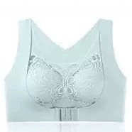 Front Buckle Large Size Bra Without Rims Two-In-One Push-Up Correction Seamless Back-Wrapped Bra