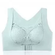 Front Buckle Large Size Bra Without Rims Two-In-One Push-Up Correction Seamless Back-Wrapped Bra