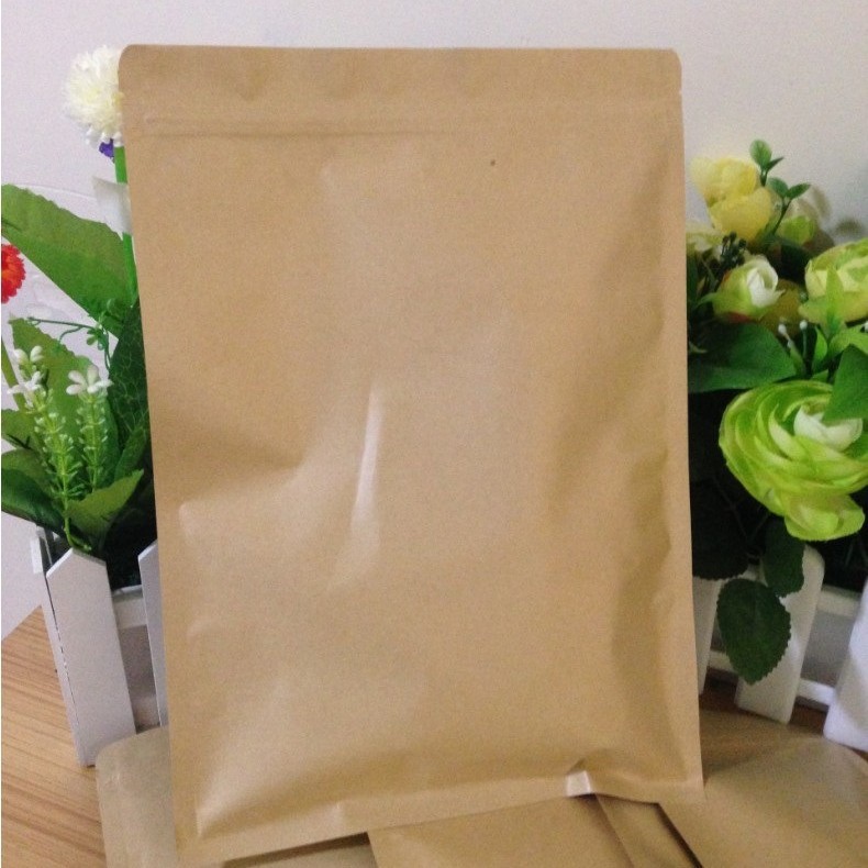 现货批发 牛皮纸包装袋复铝骨袋坚果食品包装袋食品自封袋 可定货