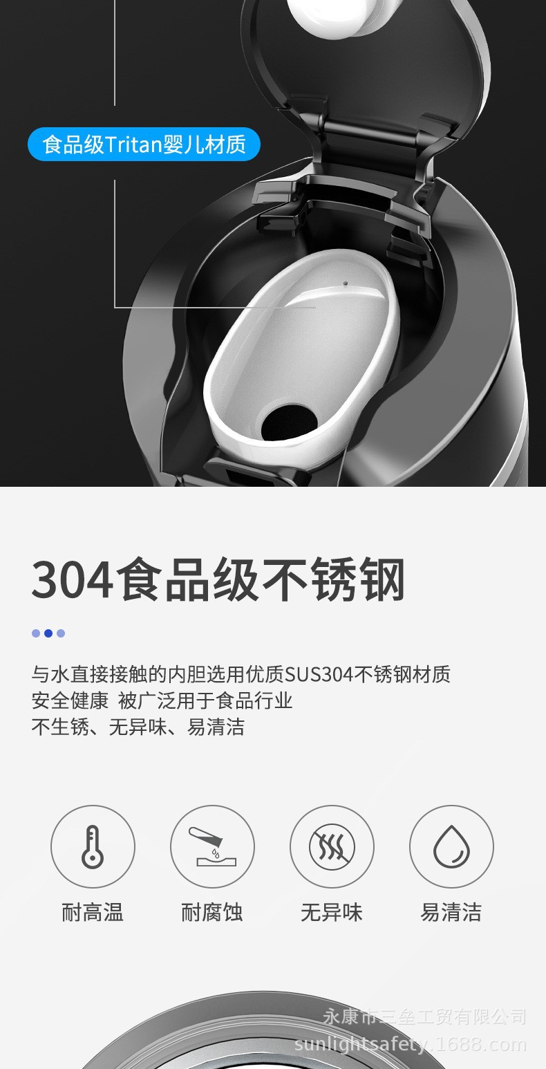 Cross-border vehicle heating water cup heating water cup car thermos cup kettle car electric cup water heater 12/24V