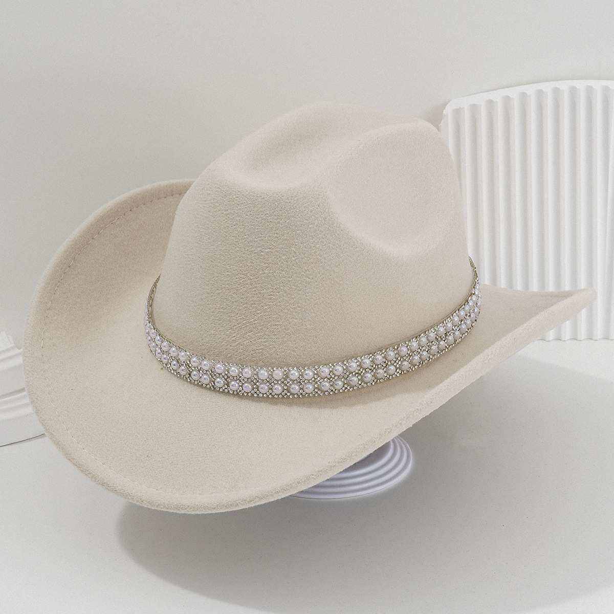 Sombrero de Vaquero para Novia de Poliéster Térmico para Bodas y Conciertos image 8