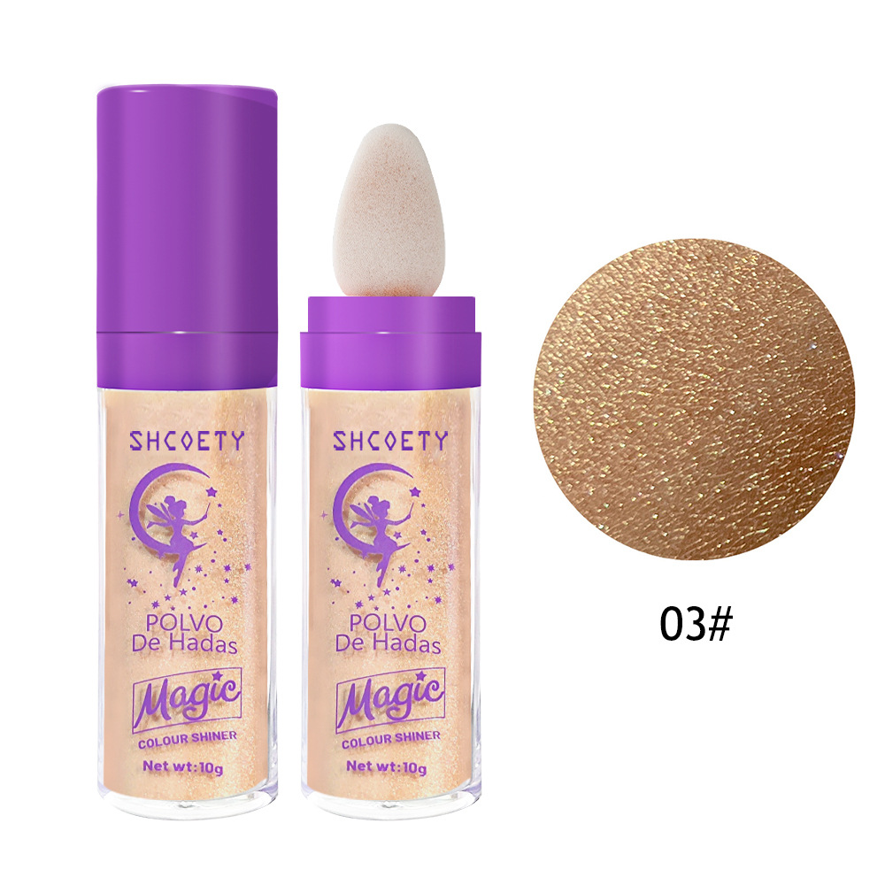 Fairy Highlighter Contouring Powder, Facial Brightening Powder, Three-dimensional Contouring Blush, Body Glitter, Highlighter Stick, Cross-border undefined