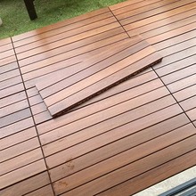 实木地板户外木露台地面铺设室外庭院改造拼接阳台地板自铺